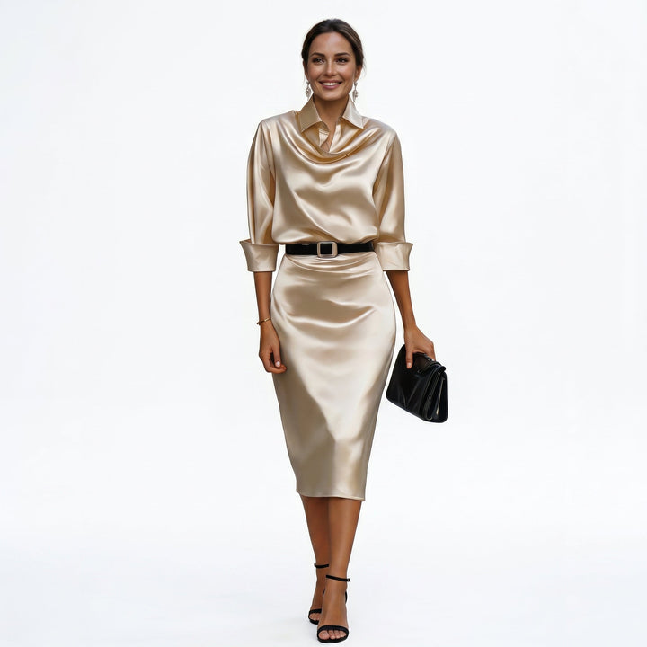 Dahlia | Cocktail Wedding Guest Midi Dress