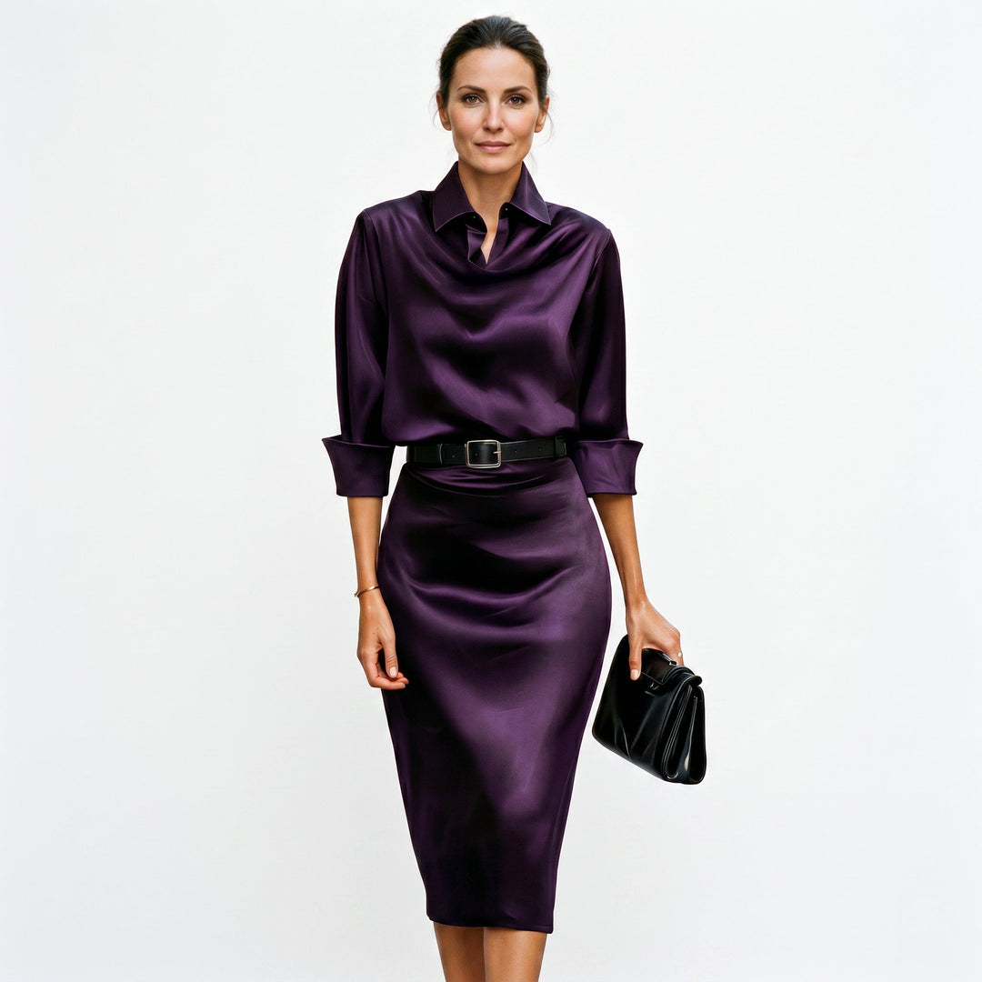 Dahlia | Cocktail Wedding Guest Midi Dress