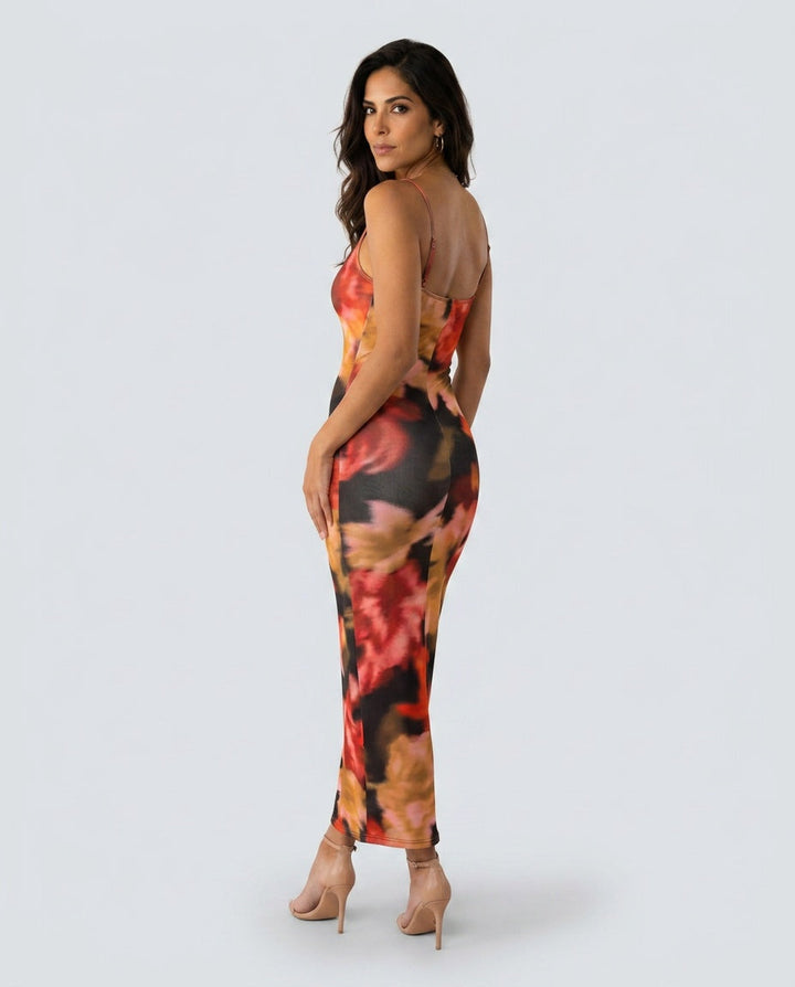 Liana | Spaghetti Strap Low Back Maxi Dress