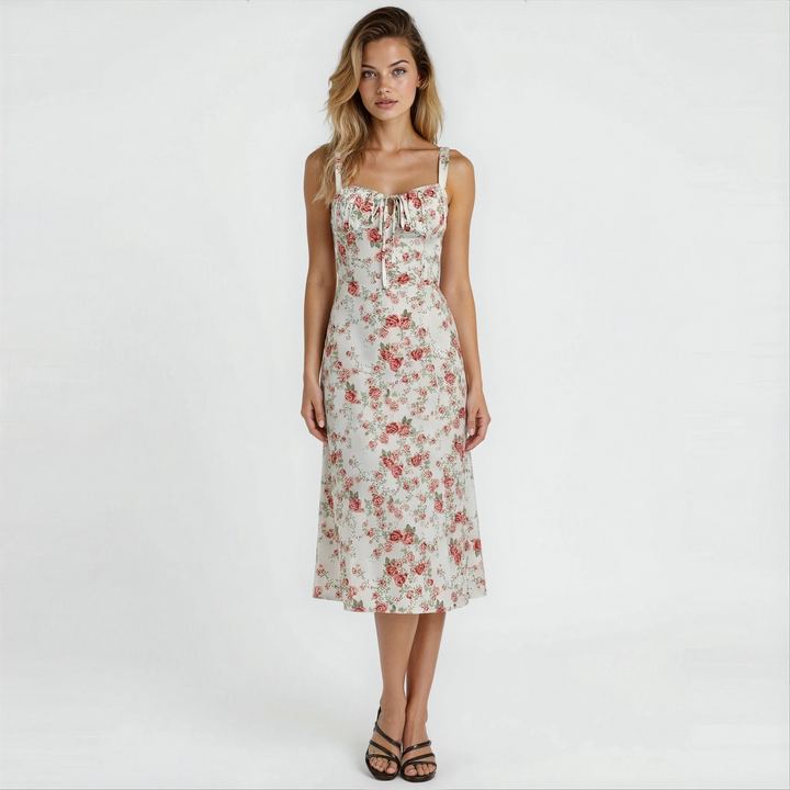 Kiana | Fitted Midi Dress with Defined Waist