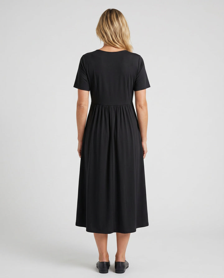 Noor | V-Neck Casual Midi Dress