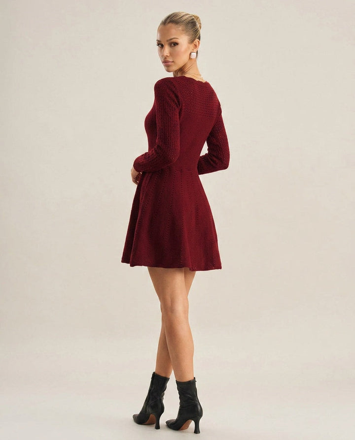 Xenia | A-Line Knit Midi Dress