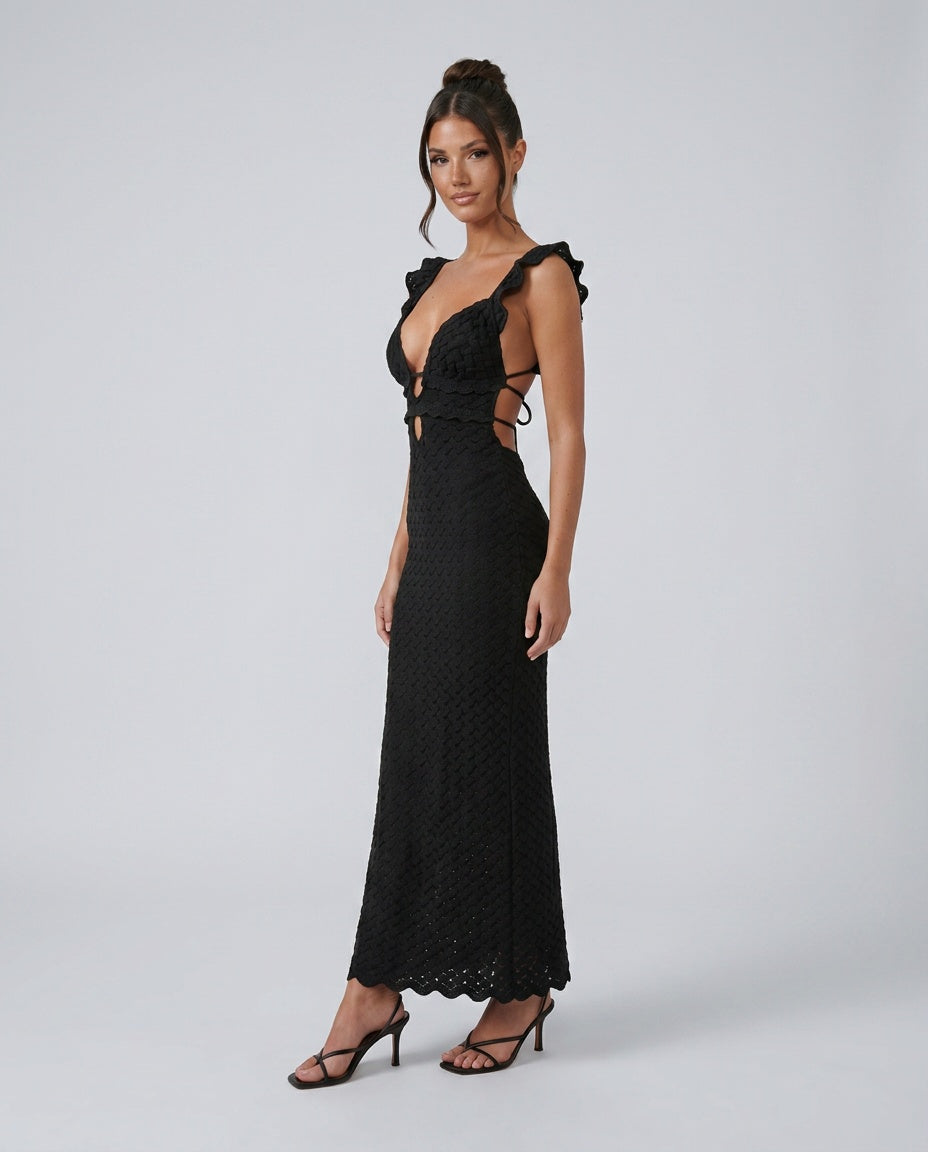 Raluca | Crochet Mermaid Maxi Dress