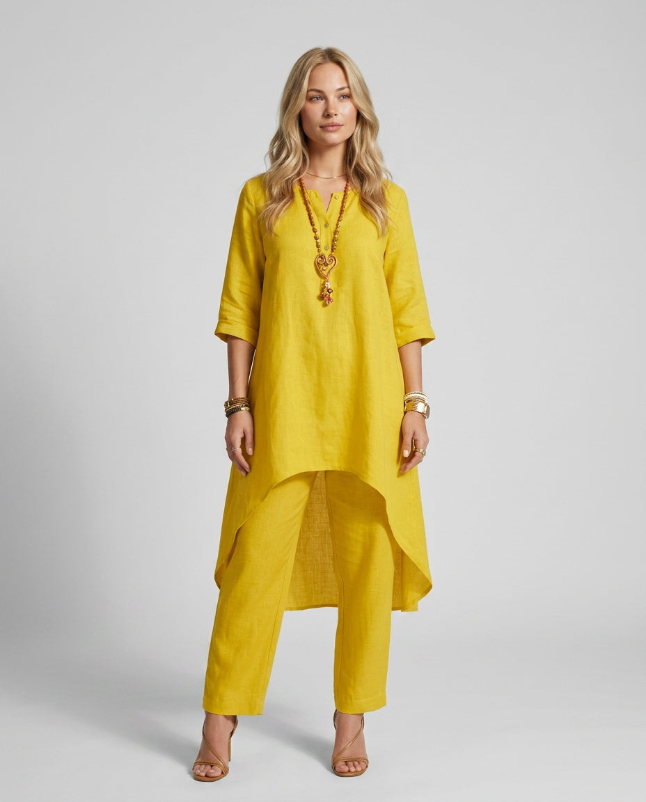 Soraya | Linen-Look Wide-Leg Co-ord Set