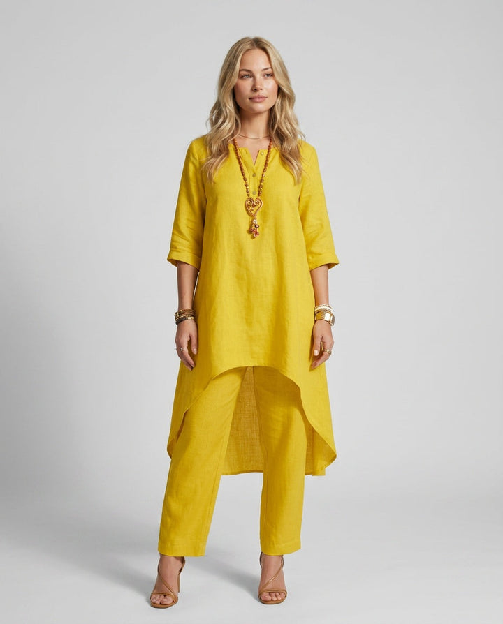 Soraya | Linen-Look Wide-Leg Co-ord Set