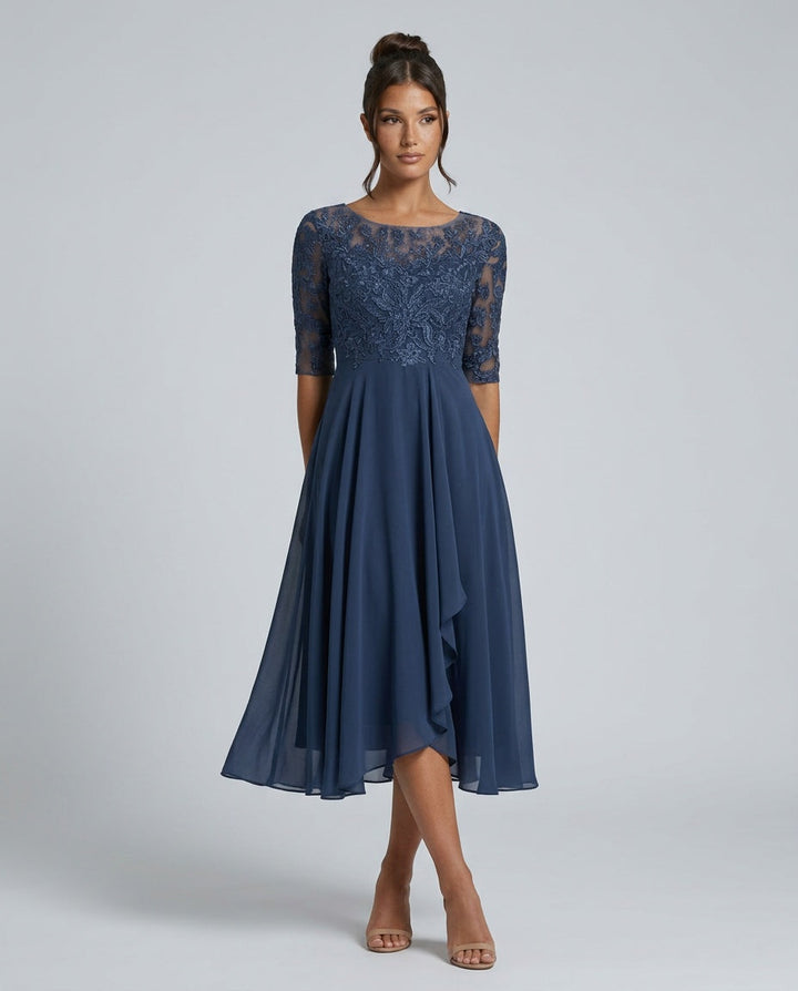 Darcy | Mini Length Dark Blue Party Dress