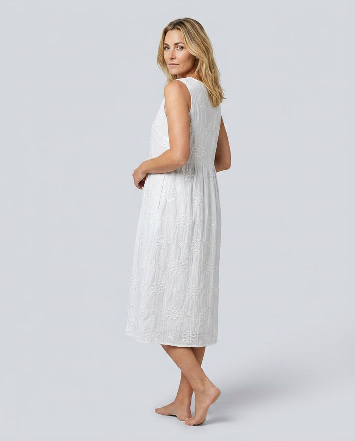 Tatum | Embroidered Midi Dress