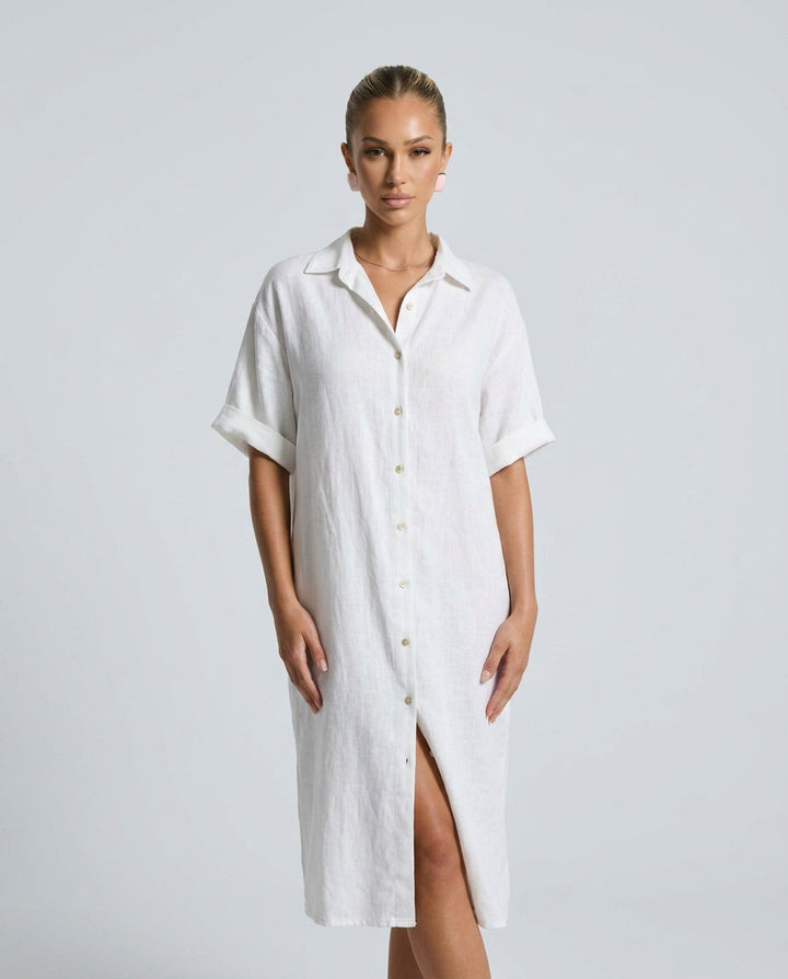 Sunny | Relaxed Midi Shirt Dress