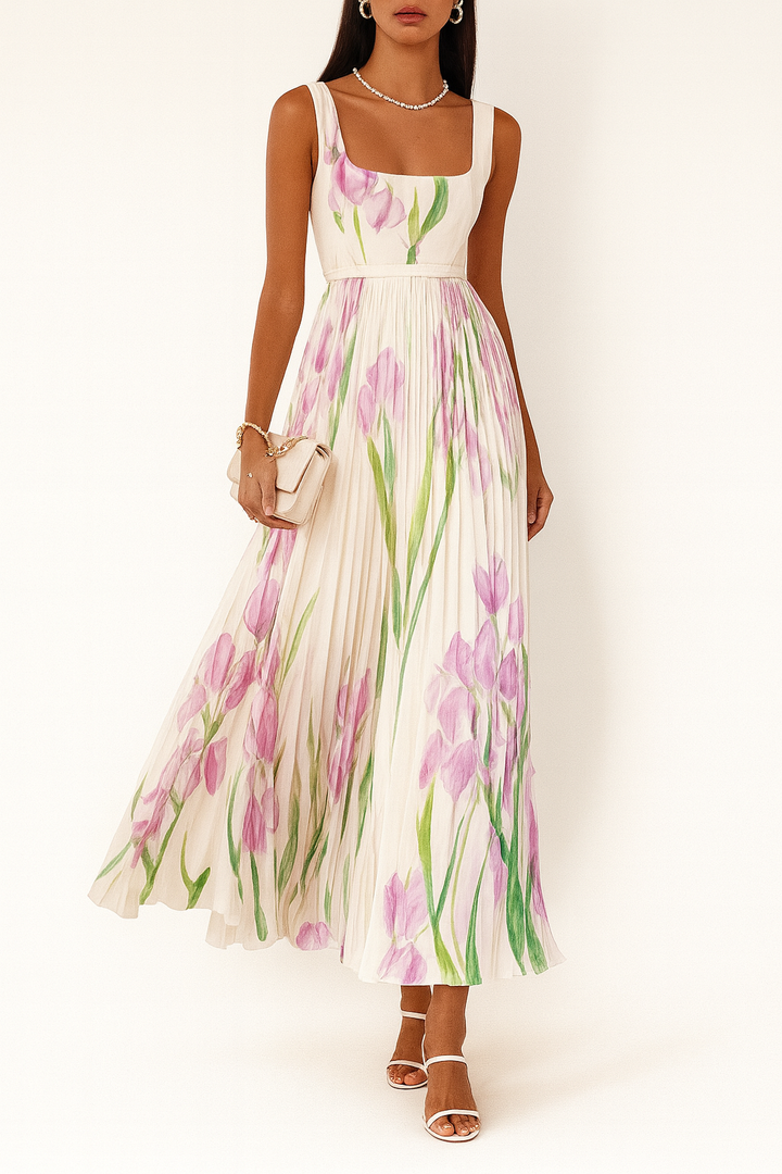 Liviana | Pleated Maxi Dress