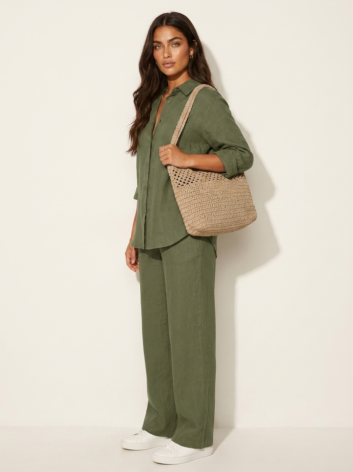 Ottavia | Lightweight Blouse &amp; Wide-Leg Trouser Co-ord Set
