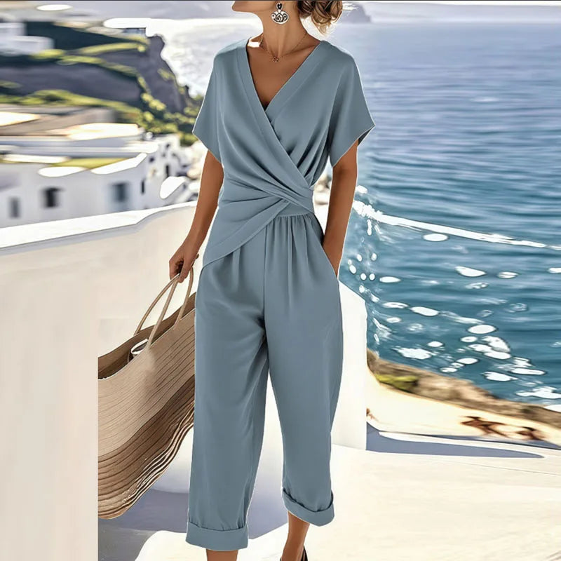 Cleo | Relaxed Wrap Jumpsuit