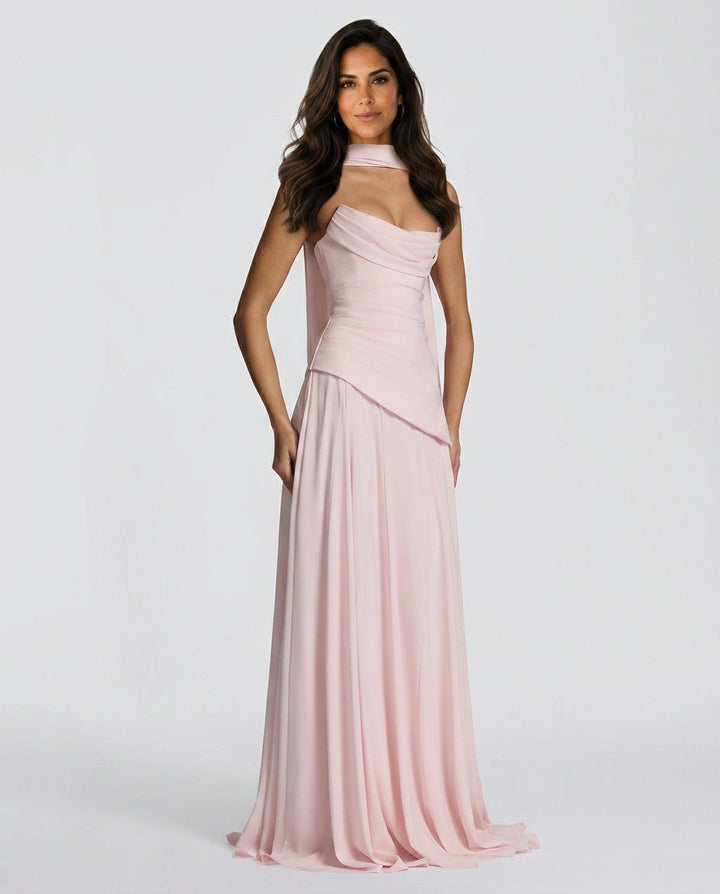 Mira | One-Shoulder Ruched Maxi Dress