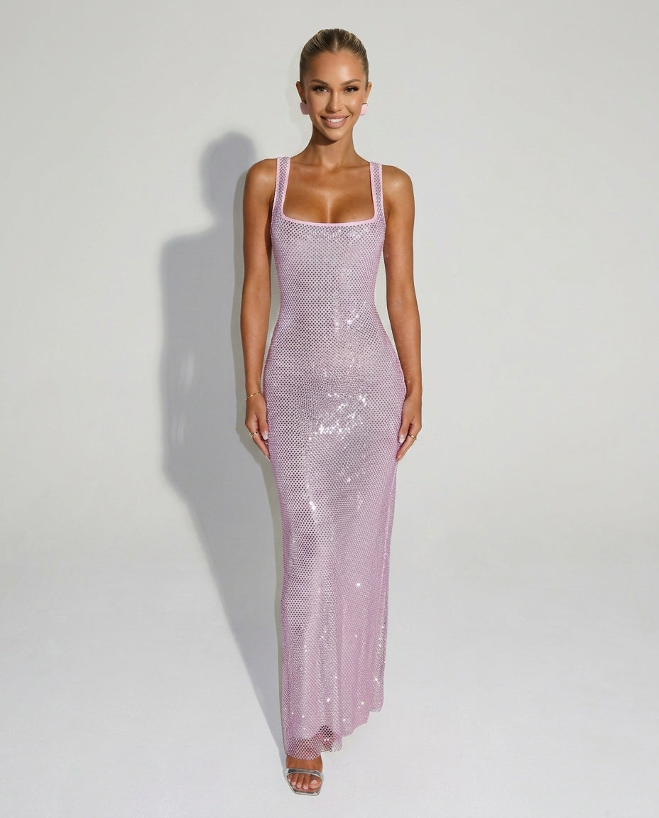 Quinn | Sequin Sleeveless Maxi Dress