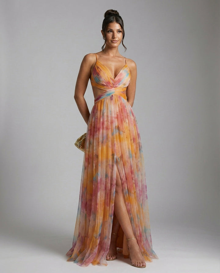 Floraya | Floral Print Maxi Dress