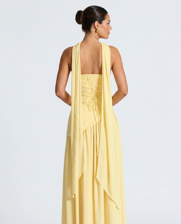 Maliyah | Wrap Tie Waist Maxi Dress