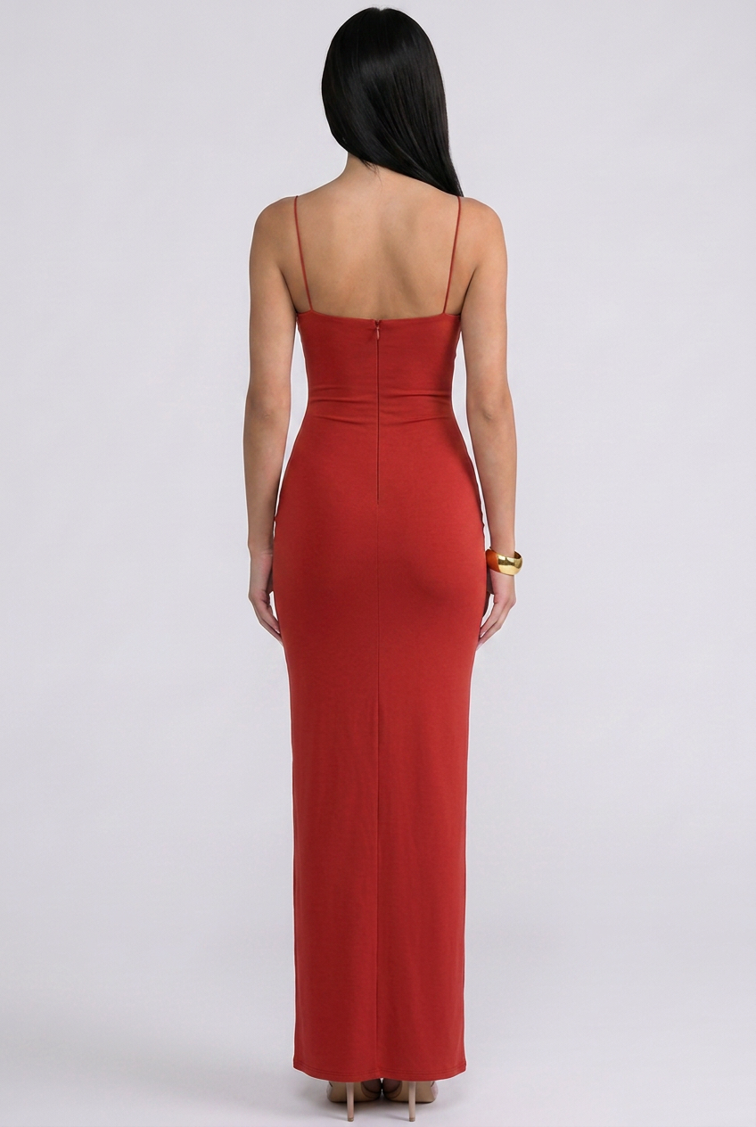 Marcy | Panelled Maxi Dress with Spaghetti Straps