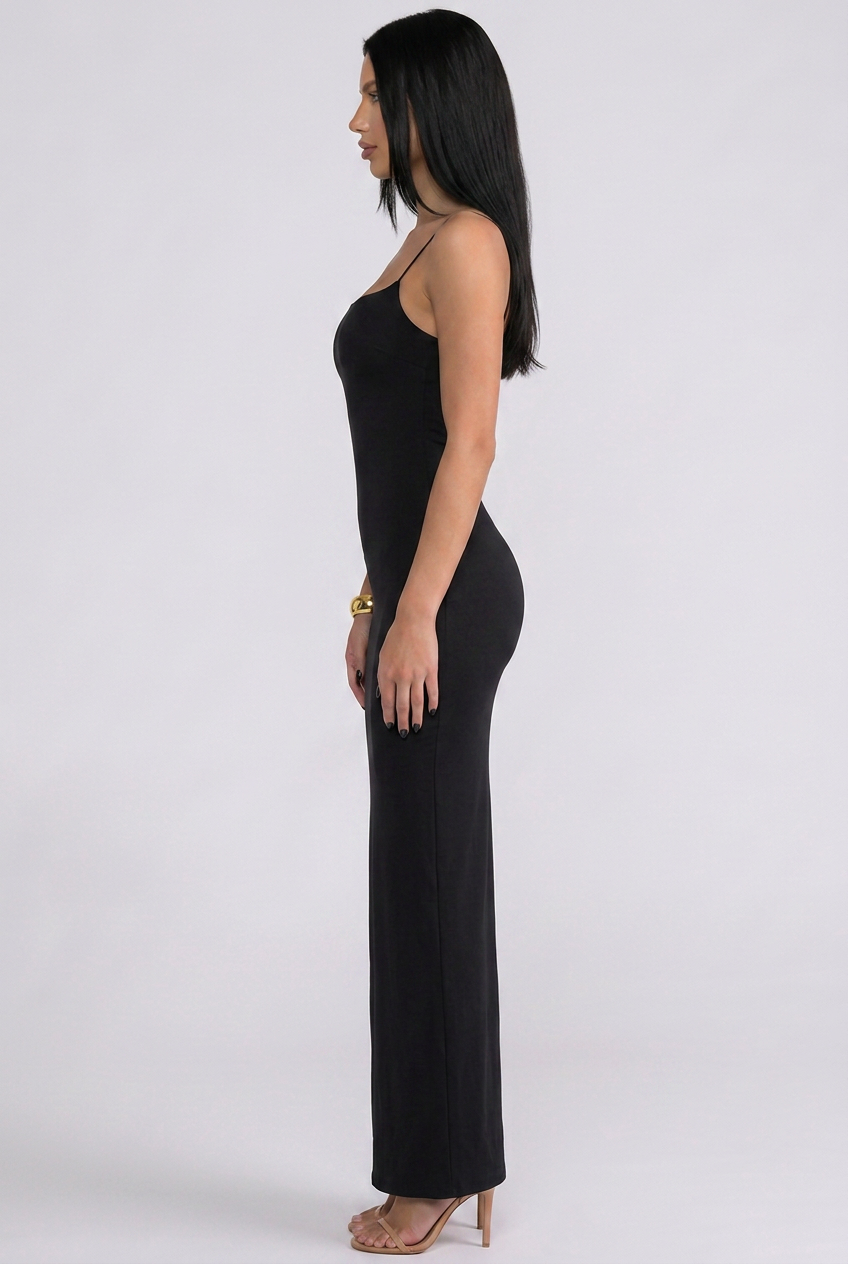 Marcy | Panelled Maxi Dress with Spaghetti Straps
