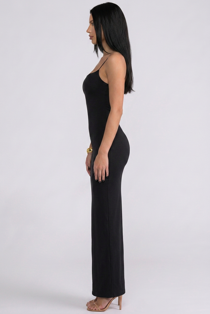 Marcy | Panelled Maxi Dress with Spaghetti Straps
