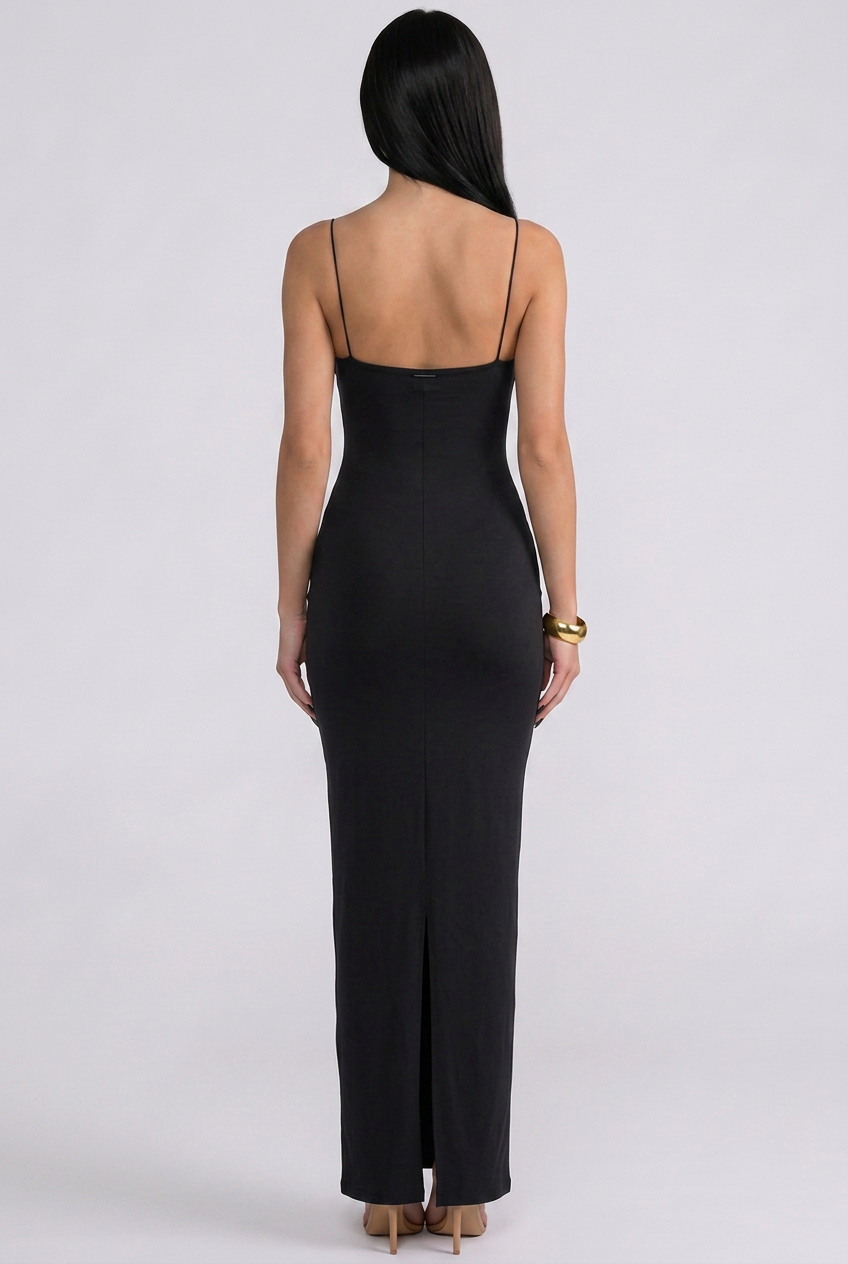 Marcy | Panelled Maxi Dress with Spaghetti Straps