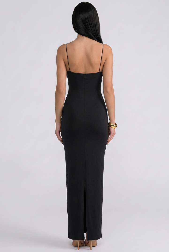 Marcy | Panelled Maxi Dress with Spaghetti Straps