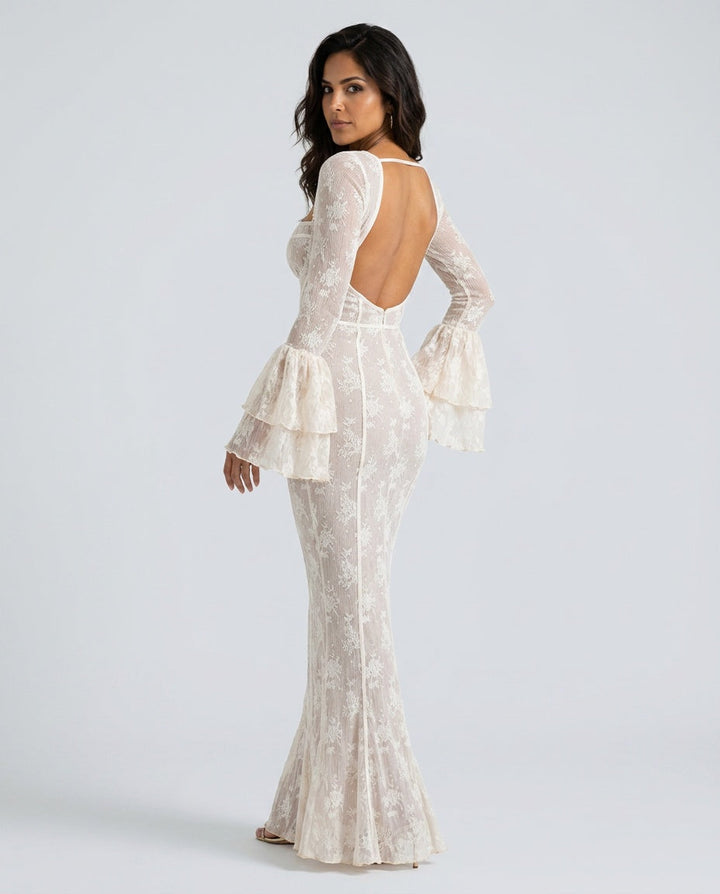 Sylvane | Lace Corset Bodice Maxi Dress
