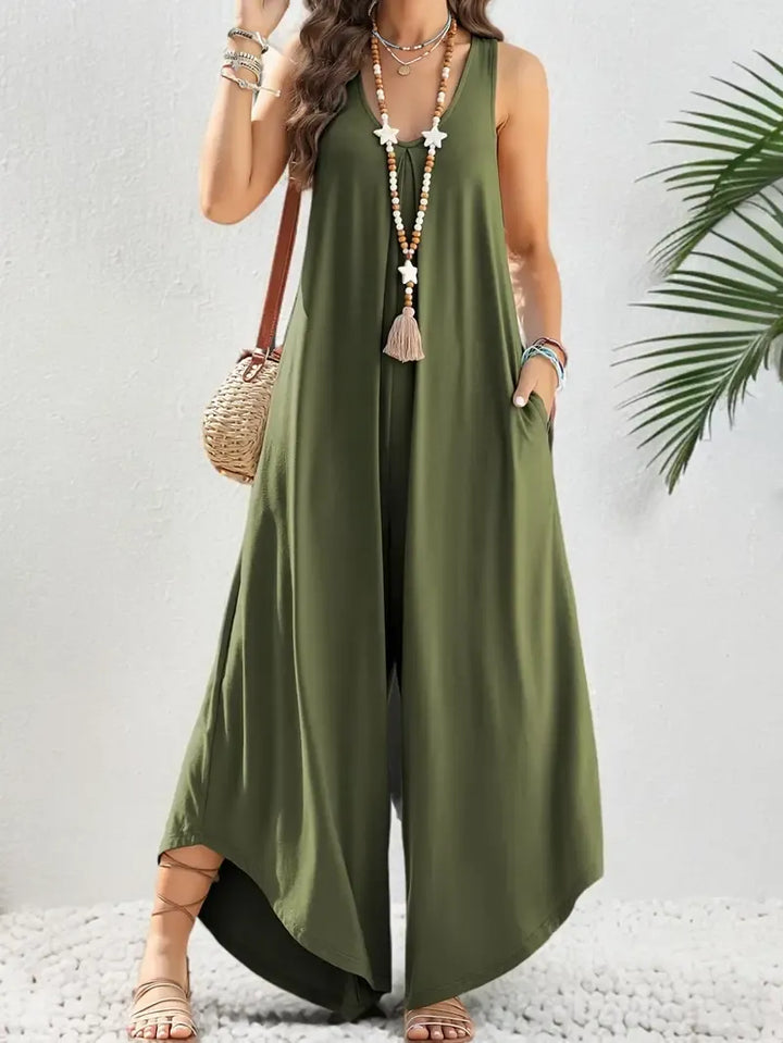 Eden | Sleeveless Wide-Leg Jumpsuit