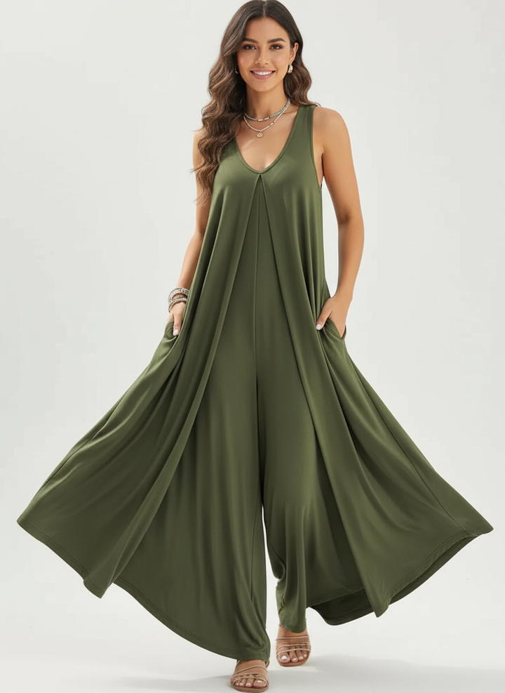 Eden | Sleeveless Wide-Leg Jumpsuit