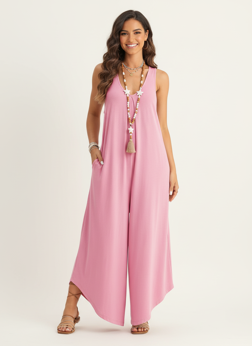 Eden | Sleeveless Wide-Leg Jumpsuit