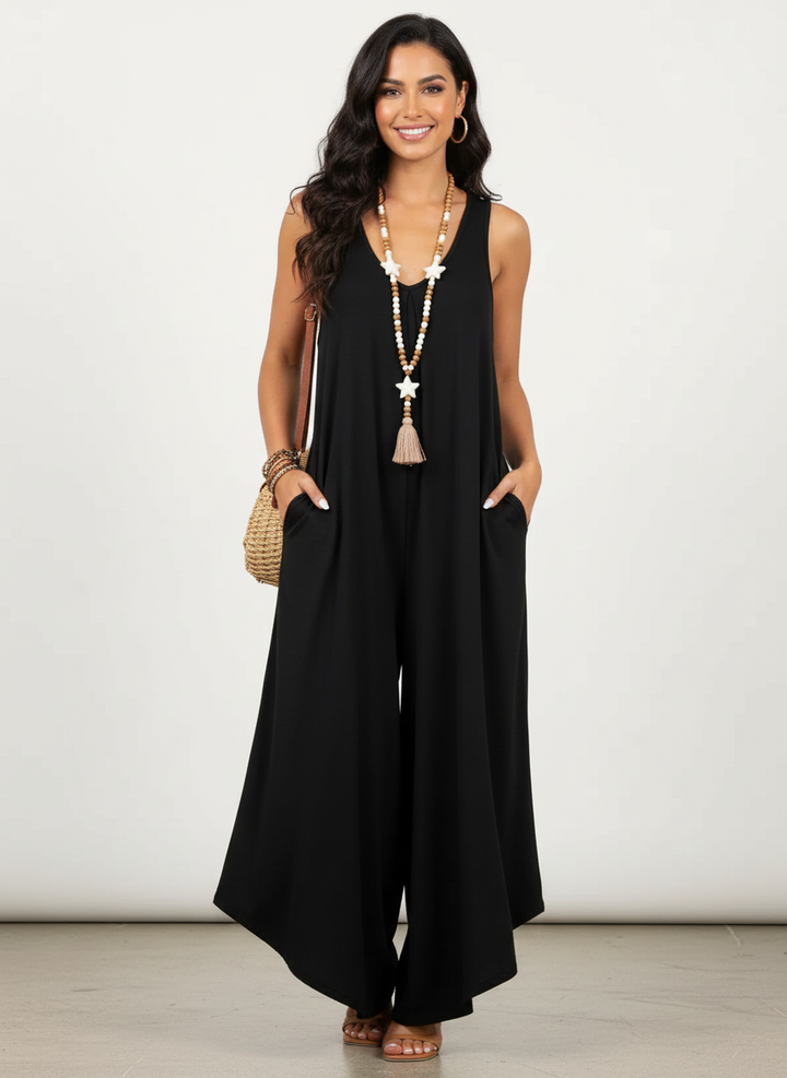 Eden | Sleeveless Wide-Leg Jumpsuit