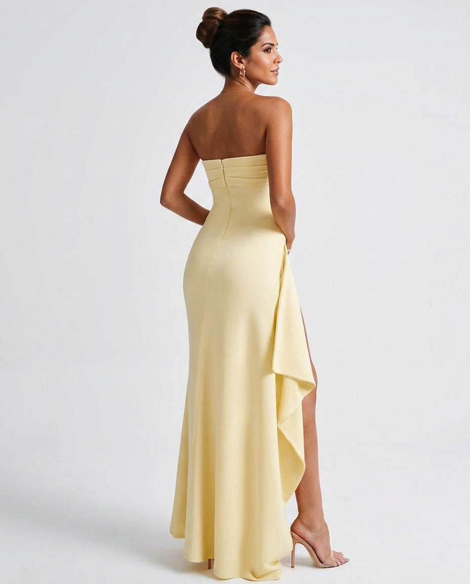 Ondine | Corset Lace-Up Maxi Dress