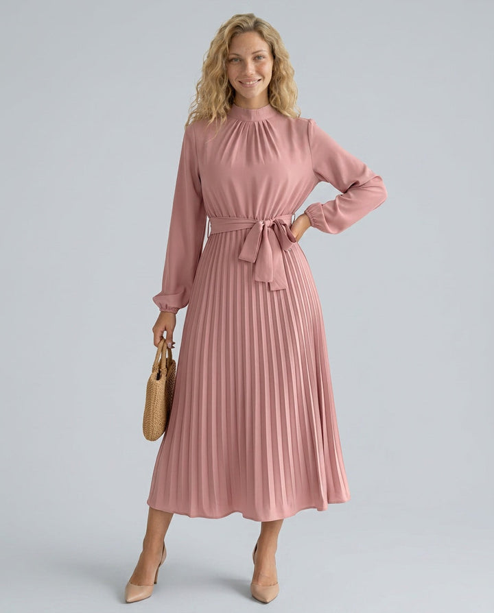 Celeste | Pleated Midi Dress