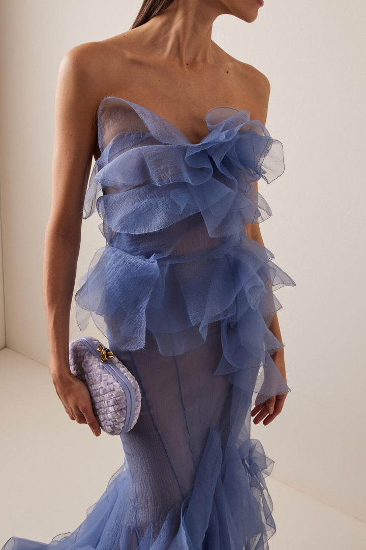 Xenia | Ruffle Off-Shoulder Maxi Dress