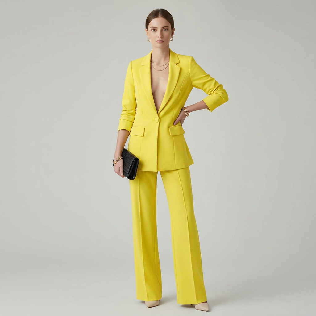 Noor | Structured Blazer &amp; Straight-Leg Trouser Set