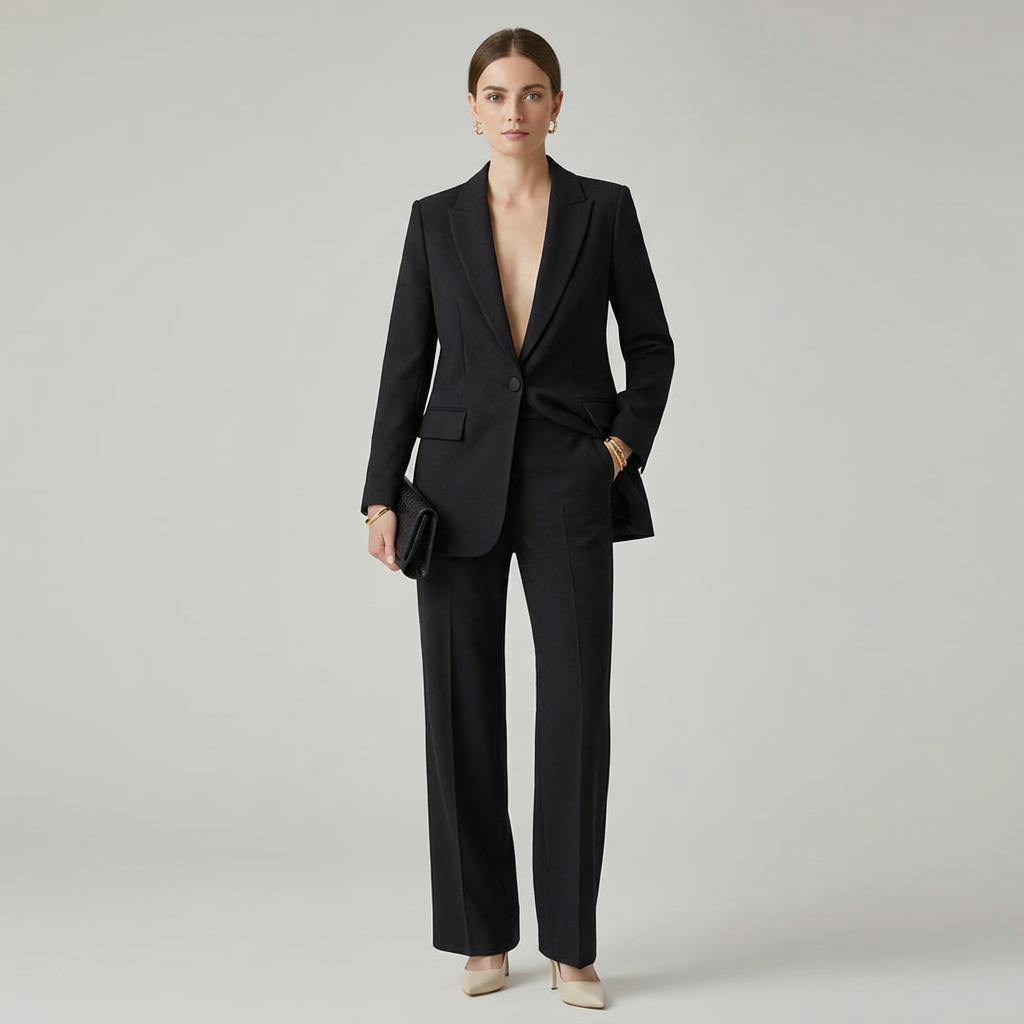 Noor | Structured Blazer &amp; Straight-Leg Trouser Set