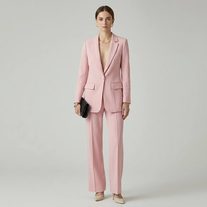 Noor | Structured Blazer &amp; Straight-Leg Trouser Set