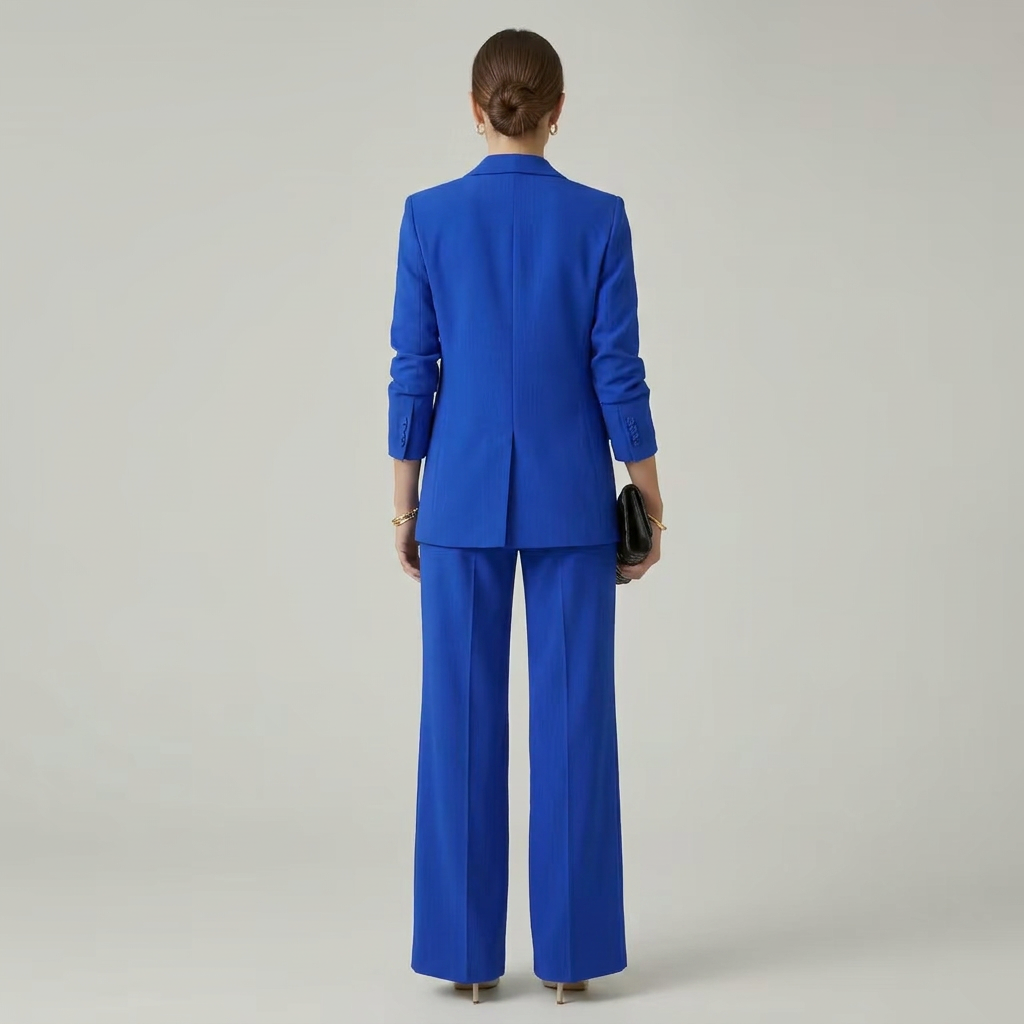 Noor | Structured Blazer &amp; Straight-Leg Trouser Set
