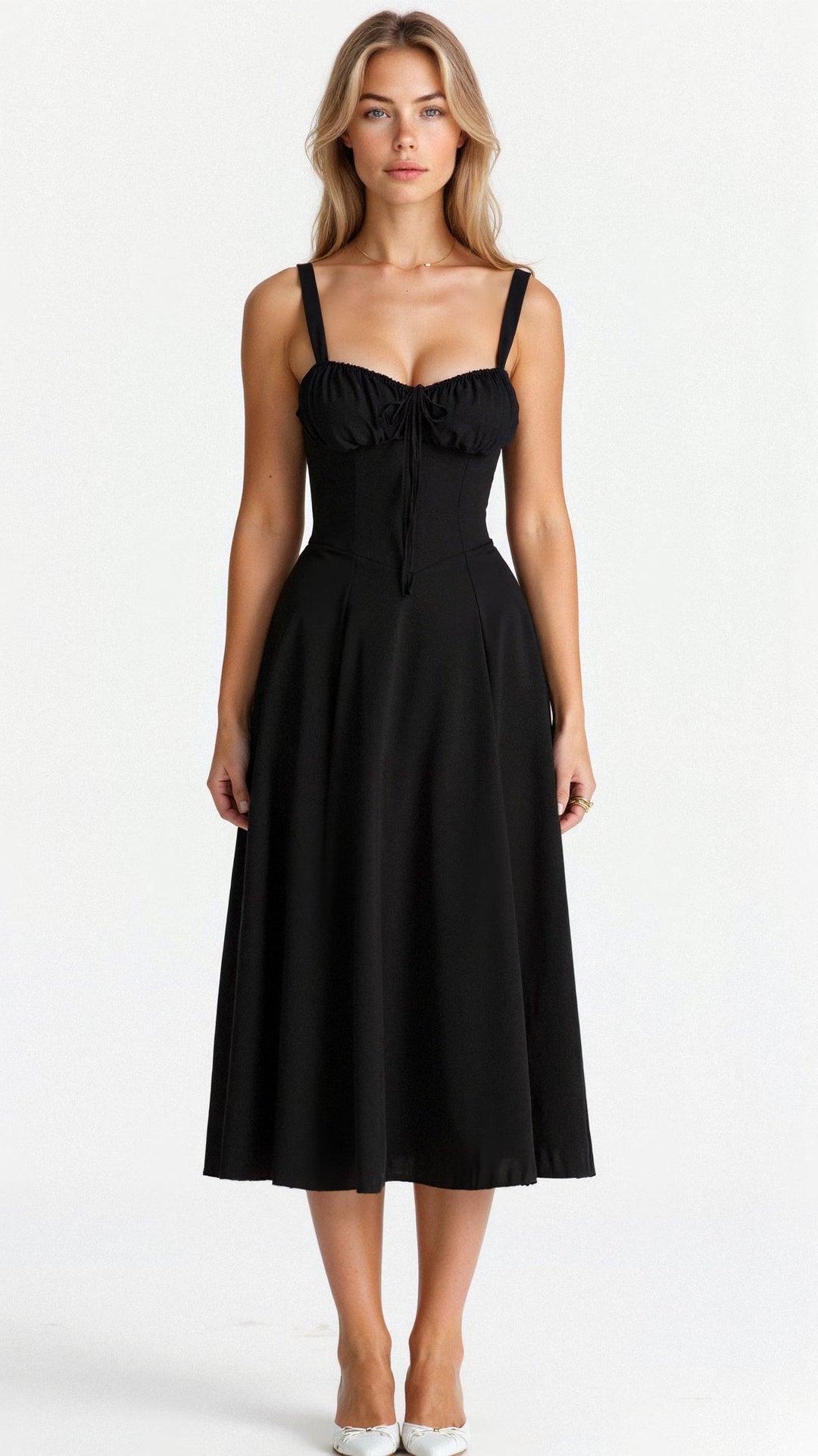 Kiana | Fitted Midi Dress with Defined Waist