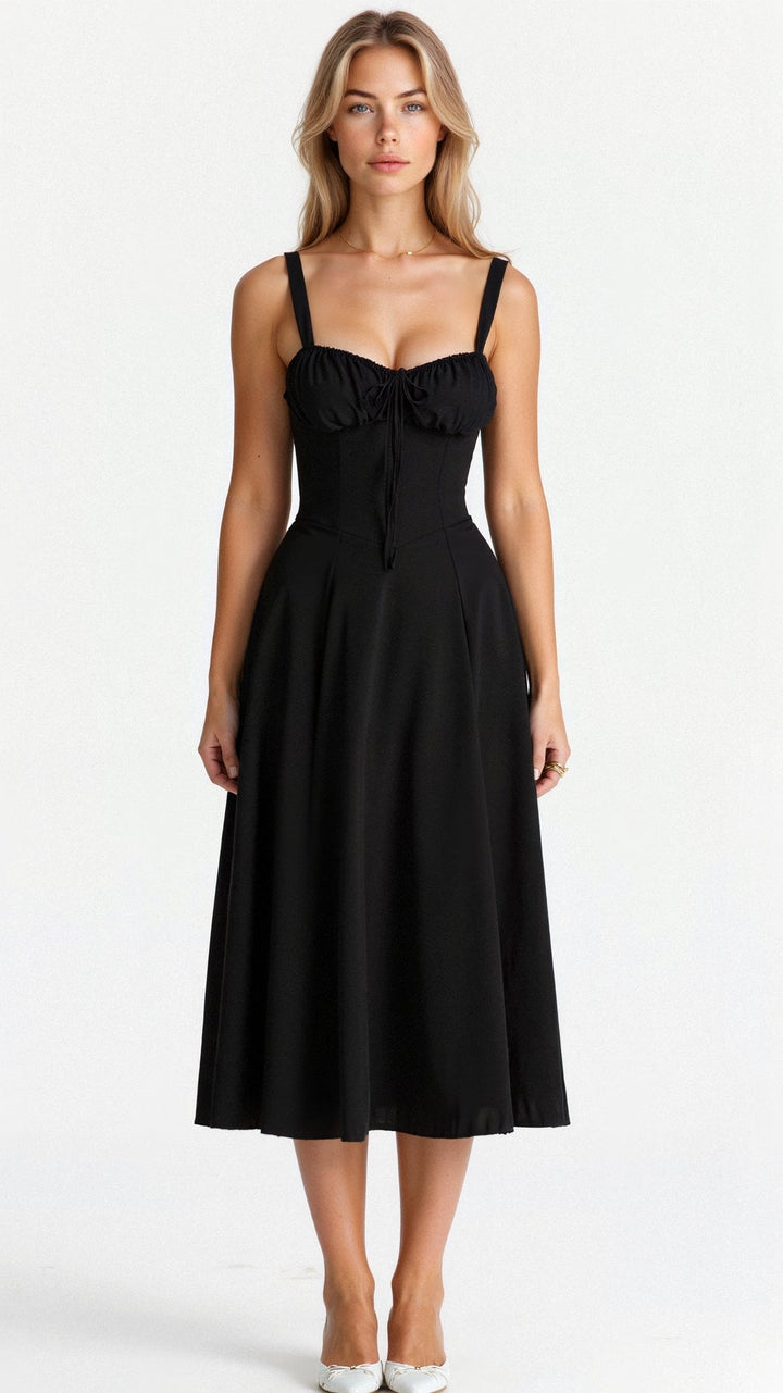 Kiana | Fitted Midi Dress with Defined Waist