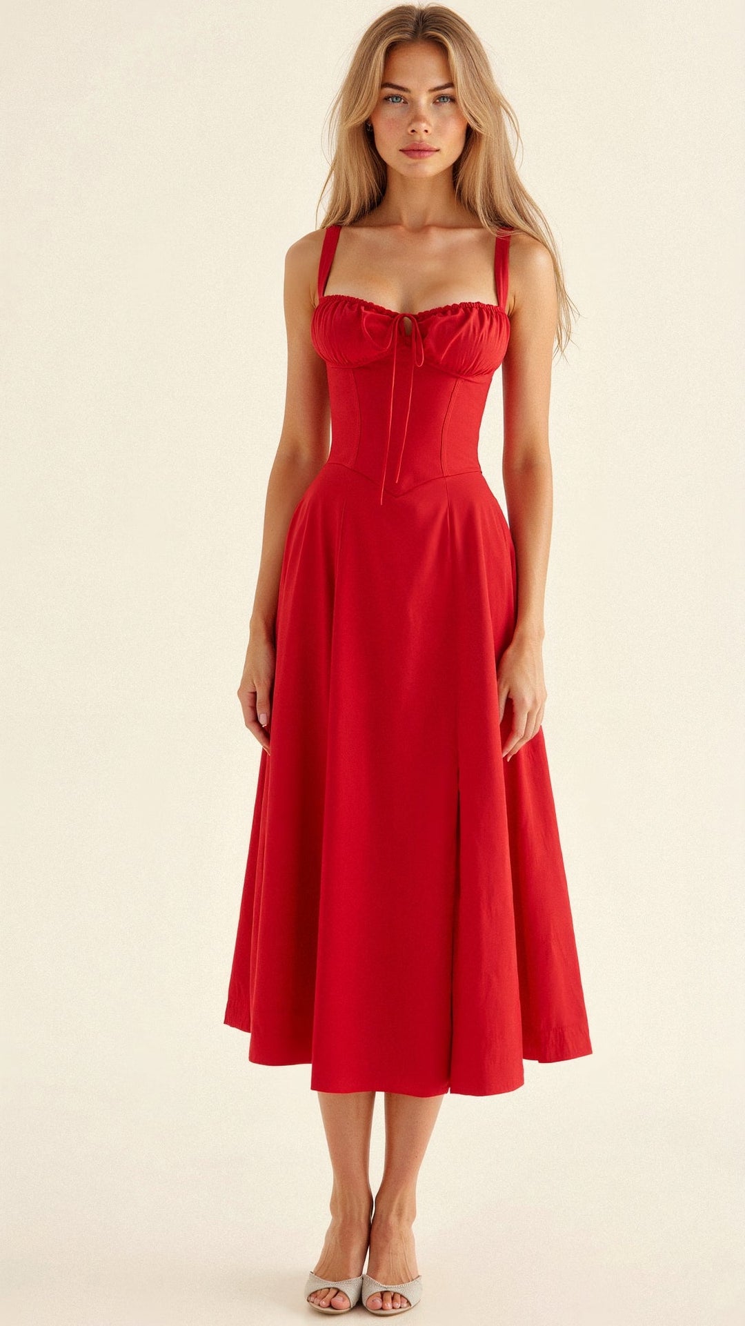 Kiana | Fitted Midi Dress with Defined Waist