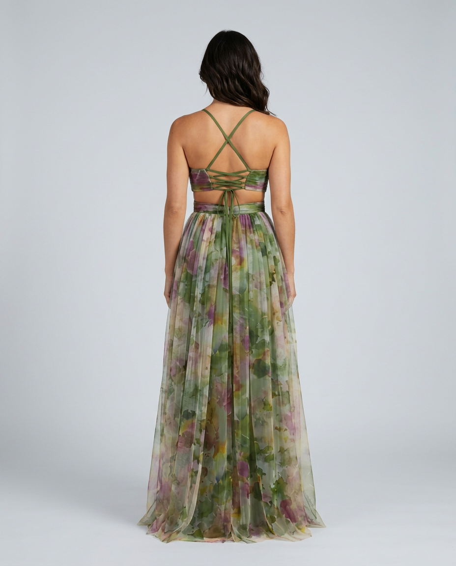 Yara | Floral V-Neck Flowing Maxi Dress