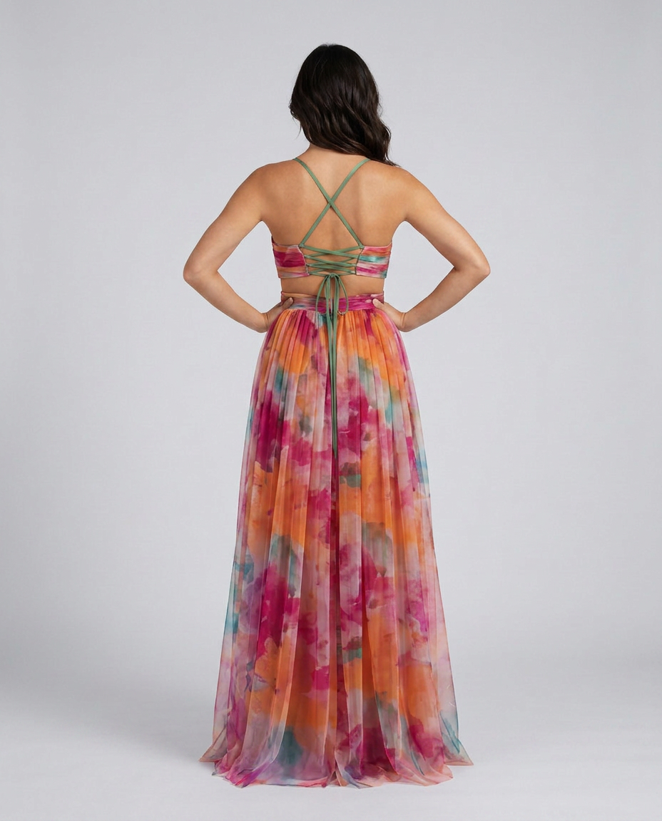 Yara | Floral V-Neck Flowing Maxi Dress