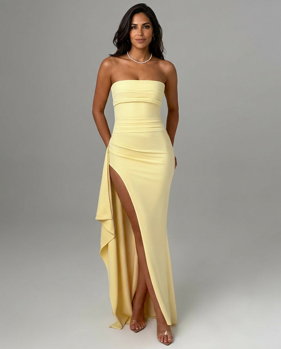 Ondine | Corset Lace-Up Maxi Dress