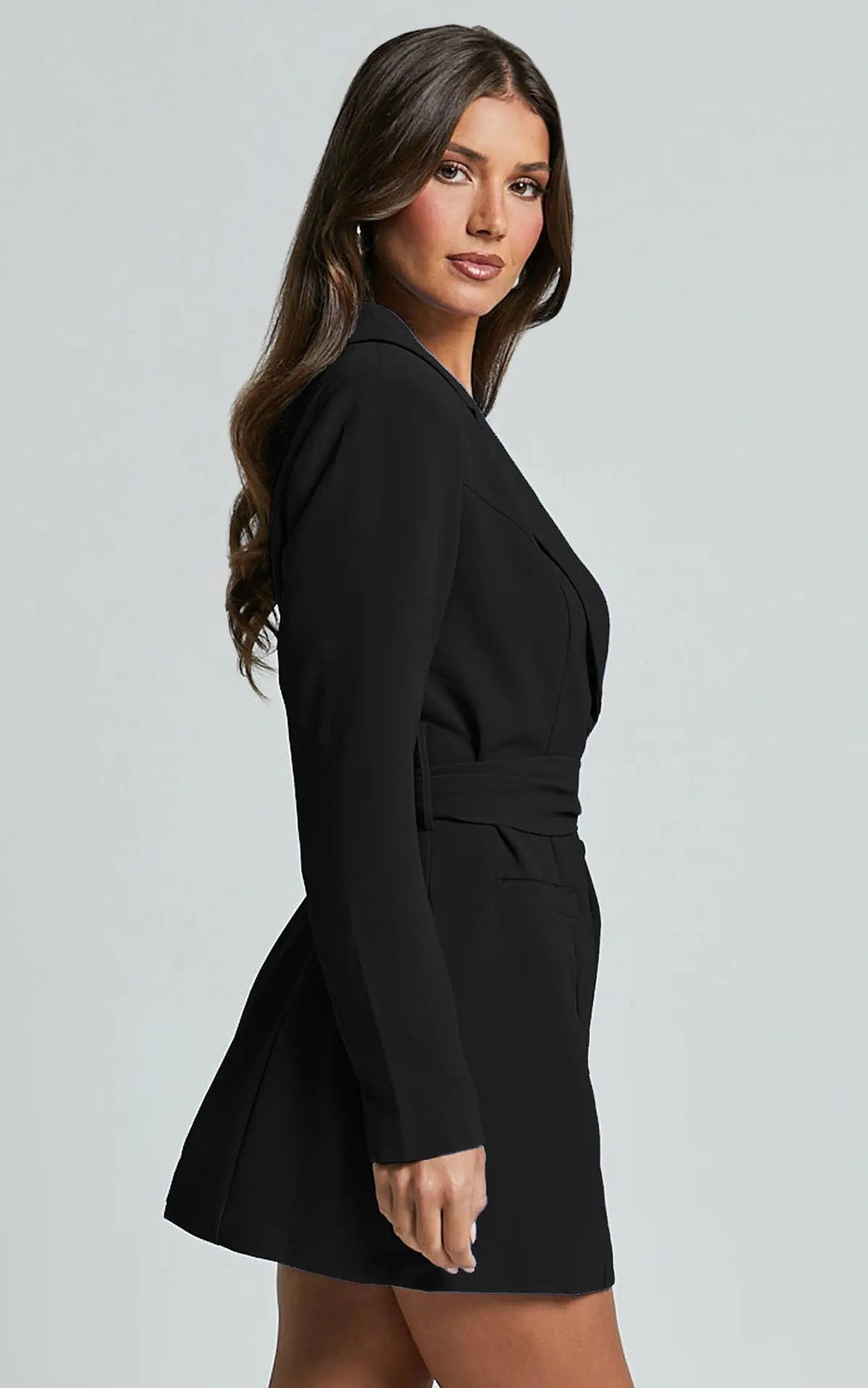 Ines | Belted Blazer Midi Dress