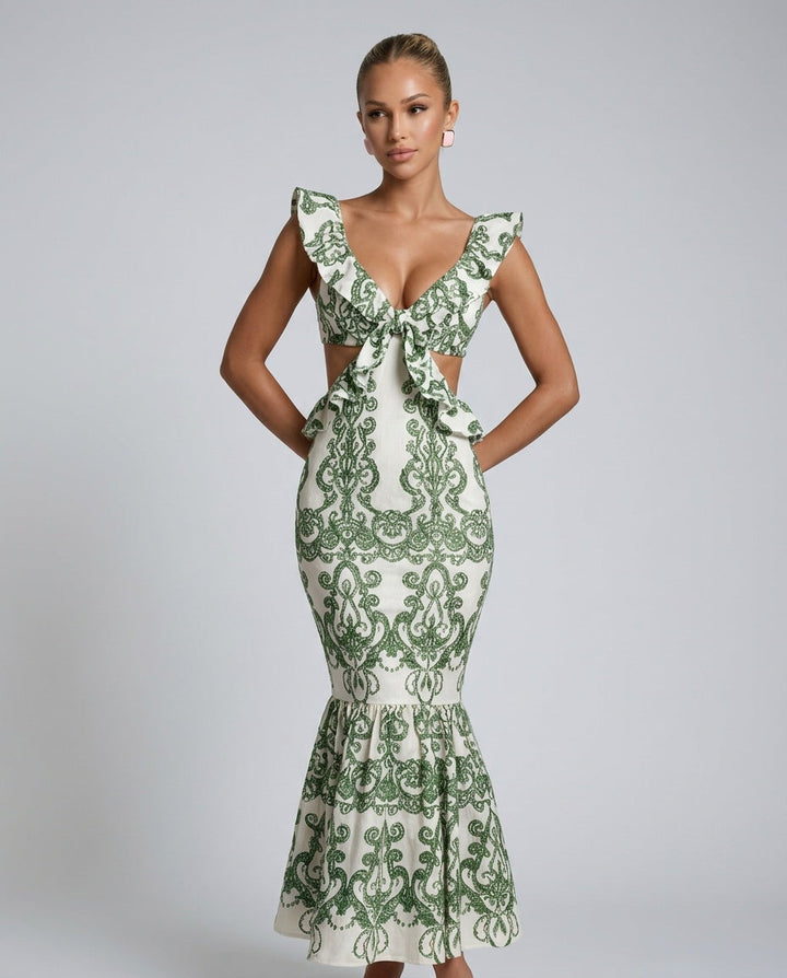 Sorrento | Embroidered Summer Maxi Dress