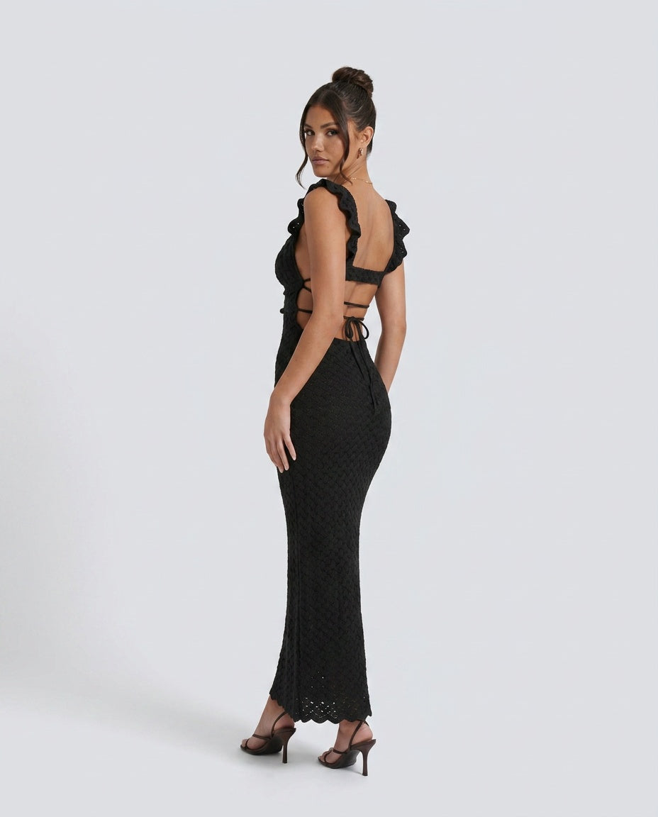 Raluca | Crochet Mermaid Maxi Dress