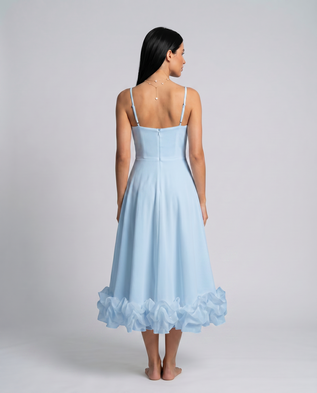 Zariah | Midi Dress with Ruffled Hem