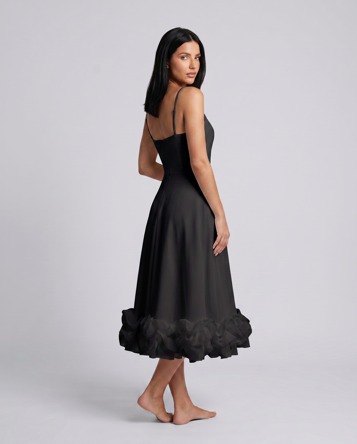 Zariah | Midi Dress with Ruffled Hem