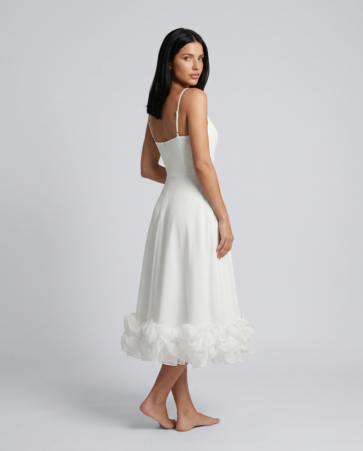 Zariah | Midi Dress with Ruffled Hem