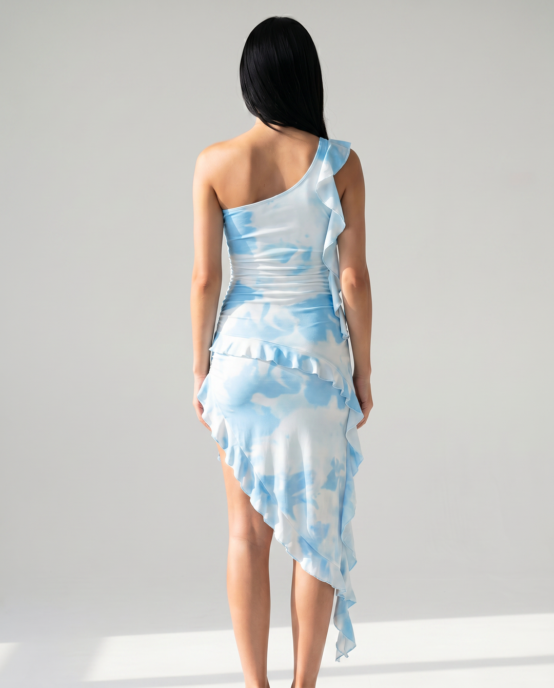 Maxine | One-Shoulder Bodycon Dress with Ruffle Detail