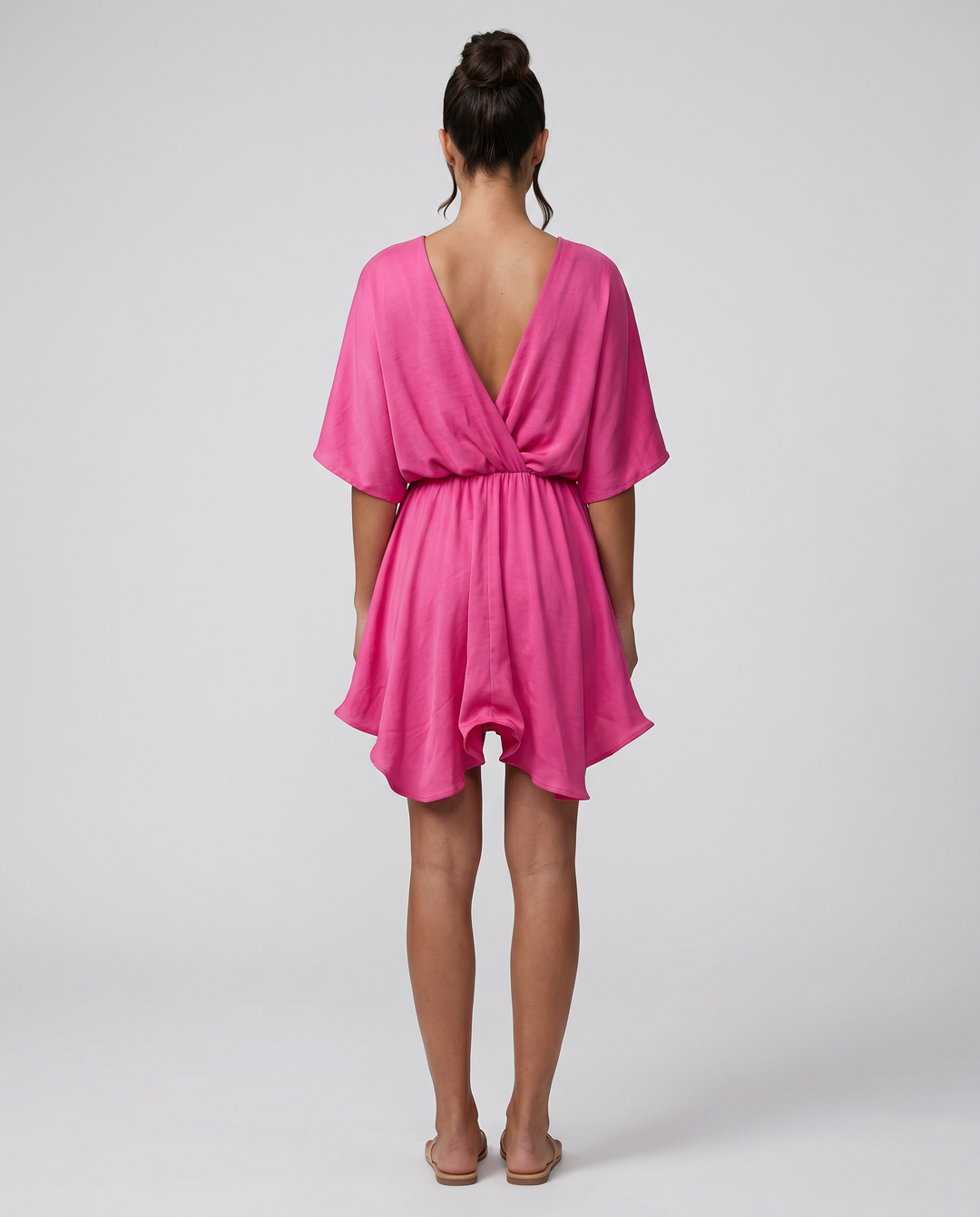 Blair | Mini Dress with Flutter Sleeves and Ruffle Hem
